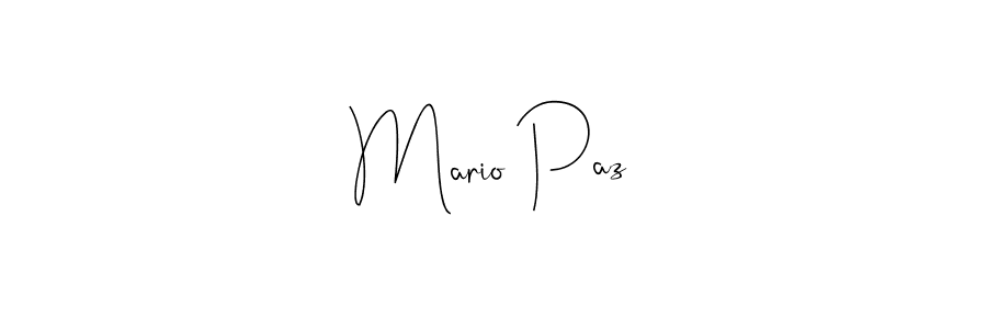 Design your own signature with our free online signature maker. With this signature software, you can create a handwritten (Andilay-7BmLP) signature for name Mario Paz. Mario Paz signature style 4 images and pictures png