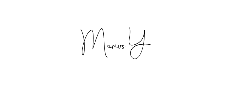 How to make Marius Y signature? Andilay-7BmLP is a professional autograph style. Create handwritten signature for Marius Y name. Marius Y signature style 4 images and pictures png