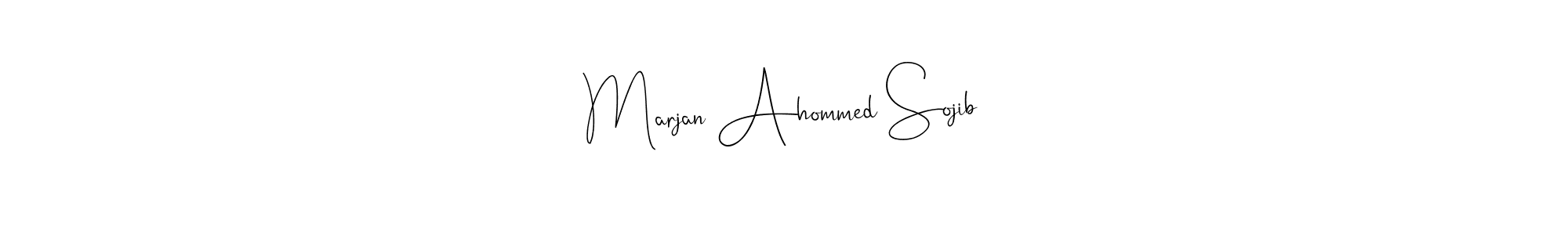 Here are the top 10 professional signature styles for the name Marjan Ahommed Sojib. These are the best autograph styles you can use for your name. Marjan Ahommed Sojib signature style 4 images and pictures png