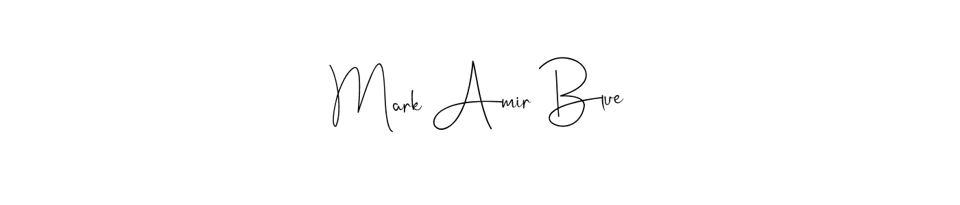 Also You can easily find your signature by using the search form. We will create Mark Amir Blue name handwritten signature images for you free of cost using Andilay-7BmLP sign style. Mark Amir Blue signature style 4 images and pictures png