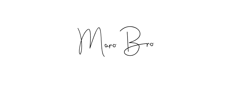 Create a beautiful signature design for name Maro Bro. With this signature (Andilay-7BmLP) fonts, you can make a handwritten signature for free. Maro Bro signature style 4 images and pictures png