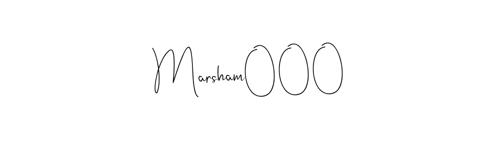 Design your own signature with our free online signature maker. With this signature software, you can create a handwritten (Andilay-7BmLP) signature for name Marsham000. Marsham000 signature style 4 images and pictures png