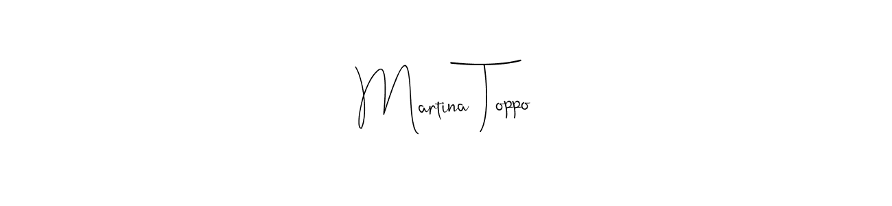 Also we have Martina Toppo name is the best signature style. Create professional handwritten signature collection using Andilay-7BmLP autograph style. Martina Toppo signature style 4 images and pictures png