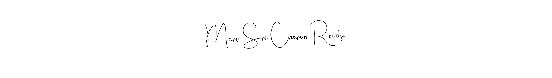 Use a signature maker to create a handwritten signature online. With this signature software, you can design (Andilay-7BmLP) your own signature for name Maru Sri Charan Reddy. Maru Sri Charan Reddy signature style 4 images and pictures png