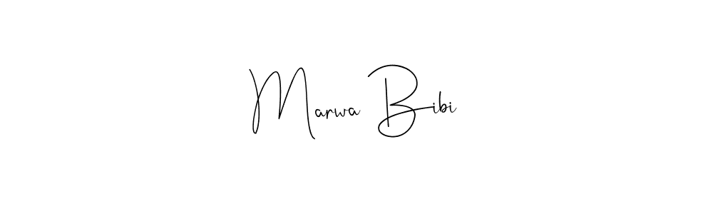 Marwa Bibi stylish signature style. Best Handwritten Sign (Andilay-7BmLP) for my name. Handwritten Signature Collection Ideas for my name Marwa Bibi. Marwa Bibi signature style 4 images and pictures png