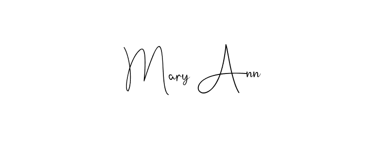 Make a short Mary Ann signature style. Manage your documents anywhere anytime using Andilay-7BmLP. Create and add eSignatures, submit forms, share and send files easily. Mary Ann signature style 4 images and pictures png