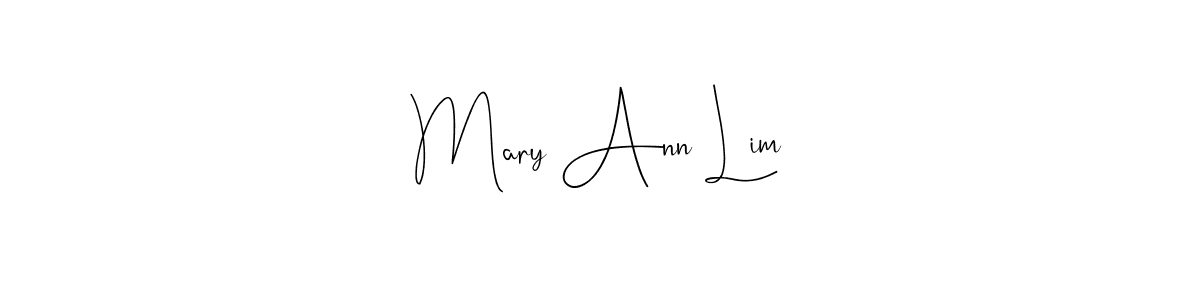 Design your own signature with our free online signature maker. With this signature software, you can create a handwritten (Andilay-7BmLP) signature for name Mary Ann Lim. Mary Ann Lim signature style 4 images and pictures png