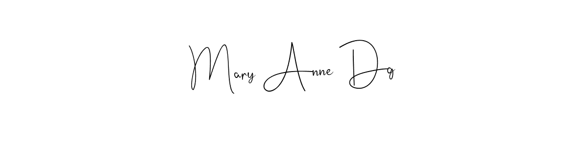 if you are searching for the best signature style for your name Mary Anne Dg. so please give up your signature search. here we have designed multiple signature styles  using Andilay-7BmLP. Mary Anne Dg signature style 4 images and pictures png