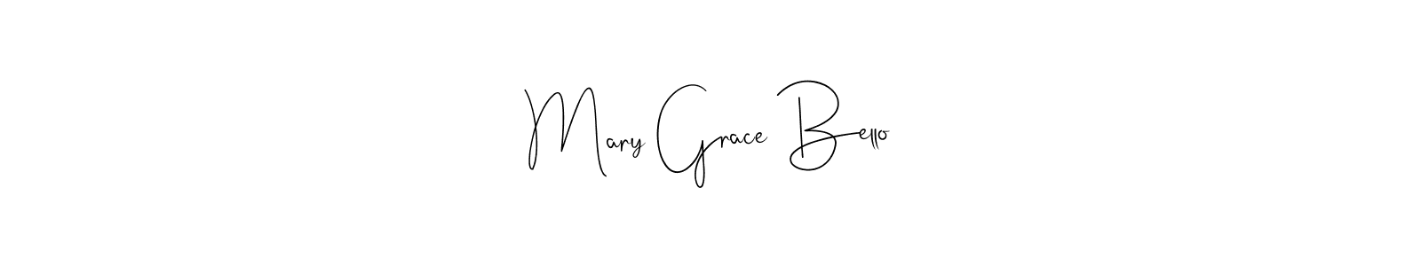 Once you've used our free online signature maker to create your best signature Andilay-7BmLP style, it's time to enjoy all of the benefits that Mary Grace Bello name signing documents. Mary Grace Bello signature style 4 images and pictures png