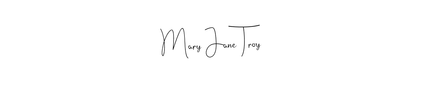 Use a signature maker to create a handwritten signature online. With this signature software, you can design (Andilay-7BmLP) your own signature for name Mary Jane Troy. Mary Jane Troy signature style 4 images and pictures png