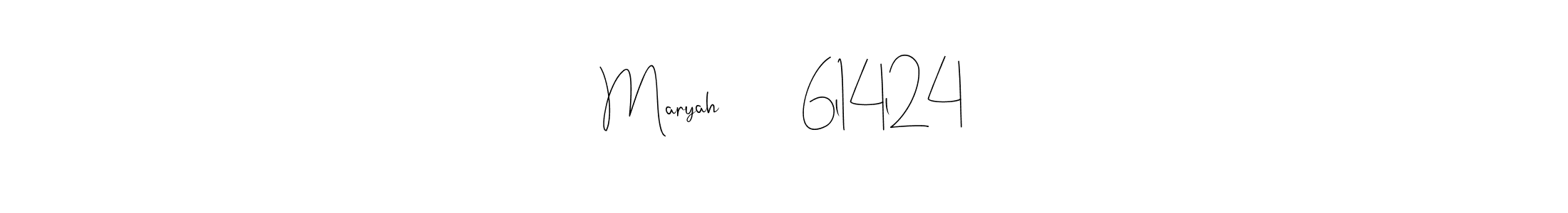 Also You can easily find your signature by using the search form. We will create Maryah         6l14l24 name handwritten signature images for you free of cost using Andilay-7BmLP sign style. Maryah         6l14l24 signature style 4 images and pictures png