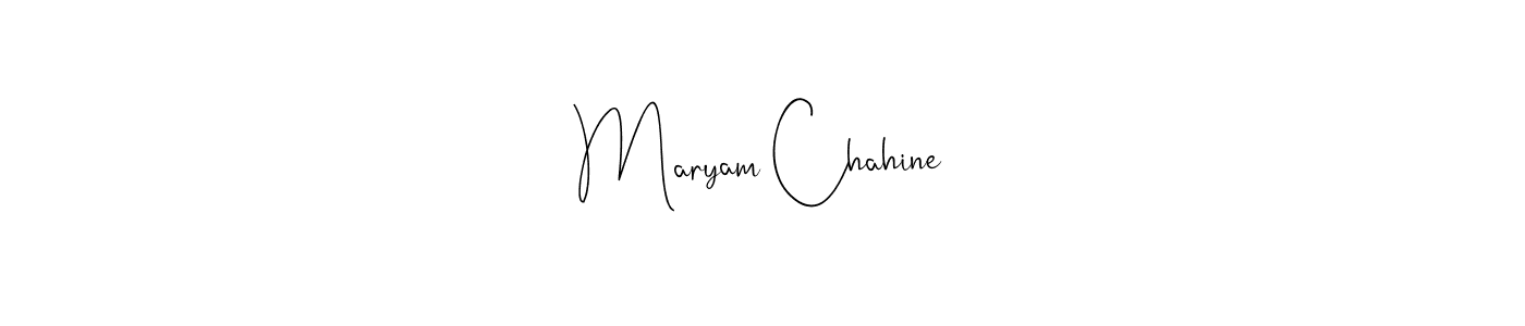 Once you've used our free online signature maker to create your best signature Andilay-7BmLP style, it's time to enjoy all of the benefits that Maryam Chahine name signing documents. Maryam Chahine signature style 4 images and pictures png