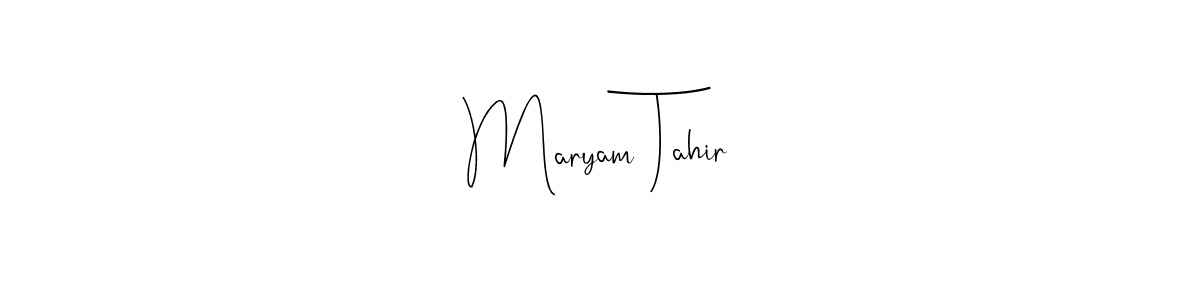 Also You can easily find your signature by using the search form. We will create Maryam Tahir name handwritten signature images for you free of cost using Andilay-7BmLP sign style. Maryam Tahir signature style 4 images and pictures png