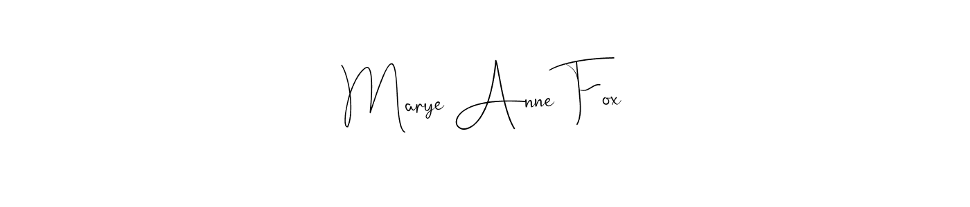 Also You can easily find your signature by using the search form. We will create Marye Anne Fox name handwritten signature images for you free of cost using Andilay-7BmLP sign style. Marye Anne Fox signature style 4 images and pictures png