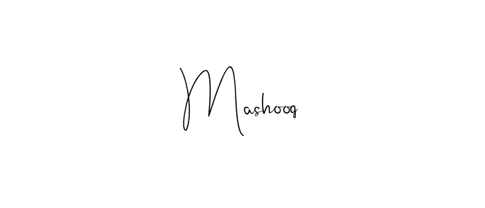if you are searching for the best signature style for your name Mashooq. so please give up your signature search. here we have designed multiple signature styles  using Andilay-7BmLP. Mashooq signature style 4 images and pictures png