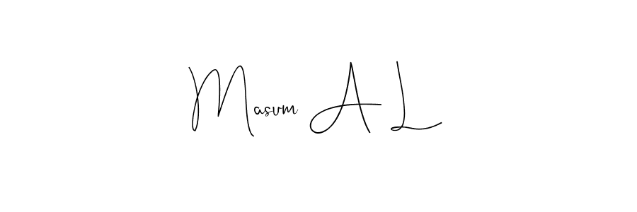 How to Draw Masum A L signature style? Andilay-7BmLP is a latest design signature styles for name Masum A L. Masum A L signature style 4 images and pictures png