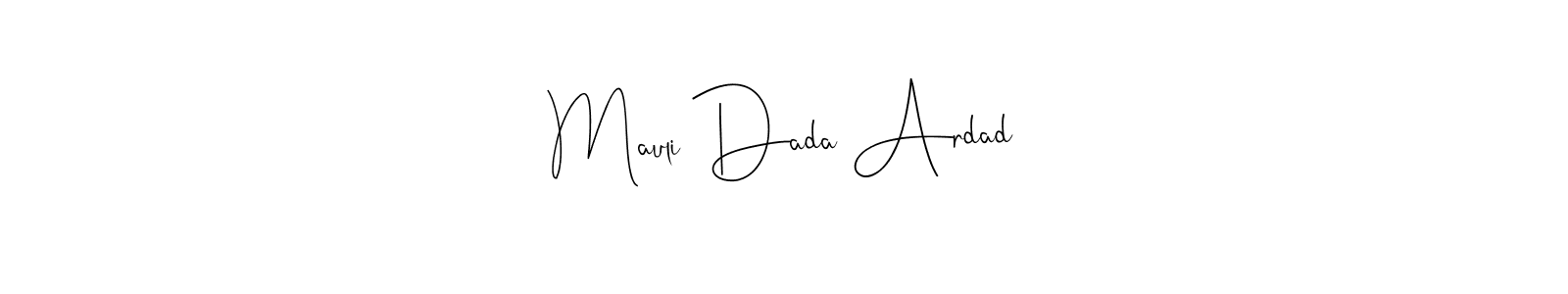 Use a signature maker to create a handwritten signature online. With this signature software, you can design (Andilay-7BmLP) your own signature for name Mauli Dada Ardad. Mauli Dada Ardad signature style 4 images and pictures png