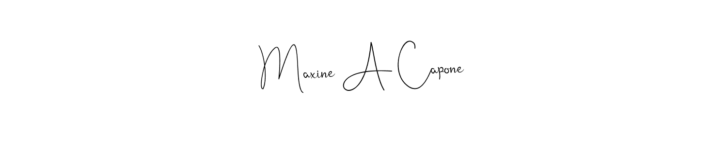 Once you've used our free online signature maker to create your best signature Andilay-7BmLP style, it's time to enjoy all of the benefits that Maxine A Capone name signing documents. Maxine A Capone signature style 4 images and pictures png