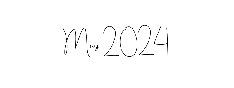 How to make May 2024 name signature. Use Andilay-7BmLP style for creating short signs online. This is the latest handwritten sign. May 2024 signature style 4 images and pictures png