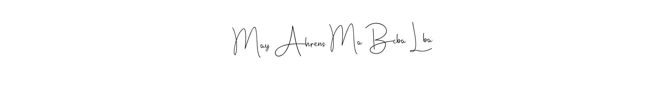 How to make May Ahrens Ma Bcba Lba signature? Andilay-7BmLP is a professional autograph style. Create handwritten signature for May Ahrens Ma Bcba Lba name. May Ahrens Ma Bcba Lba signature style 4 images and pictures png