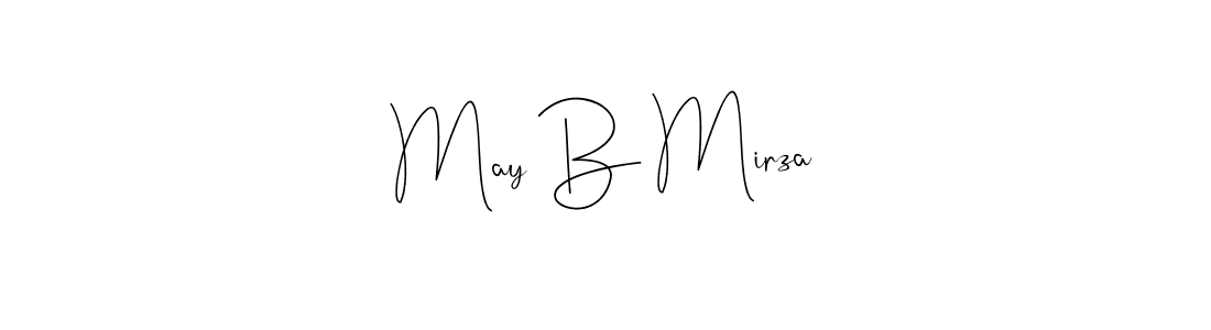 Also You can easily find your signature by using the search form. We will create May B Mirza name handwritten signature images for you free of cost using Andilay-7BmLP sign style. May B Mirza signature style 4 images and pictures png