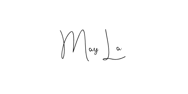 The best way (Andilay-7BmLP) to make a short signature is to pick only two or three words in your name. The name May La include a total of six letters. For converting this name. May La signature style 4 images and pictures png