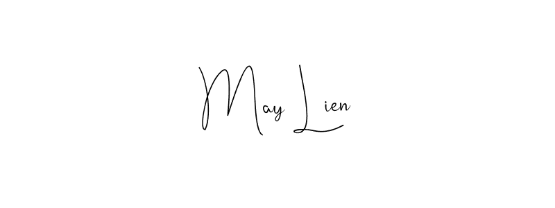 Make a beautiful signature design for name May Lien. Use this online signature maker to create a handwritten signature for free. May Lien signature style 4 images and pictures png