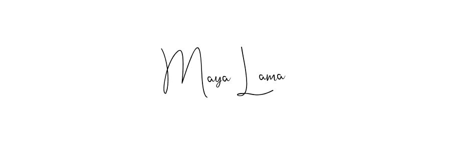 It looks lik you need a new signature style for name Maya Lama. Design unique handwritten (Andilay-7BmLP) signature with our free signature maker in just a few clicks. Maya Lama signature style 4 images and pictures png