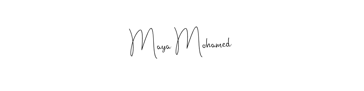 Maya Mohamed stylish signature style. Best Handwritten Sign (Andilay-7BmLP) for my name. Handwritten Signature Collection Ideas for my name Maya Mohamed. Maya Mohamed signature style 4 images and pictures png