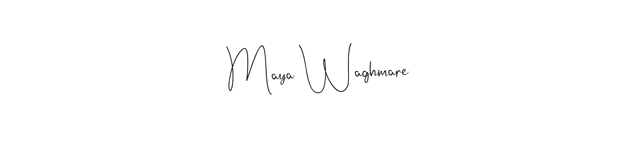 Make a beautiful signature design for name Maya Waghmare. With this signature (Andilay-7BmLP) style, you can create a handwritten signature for free. Maya Waghmare signature style 4 images and pictures png