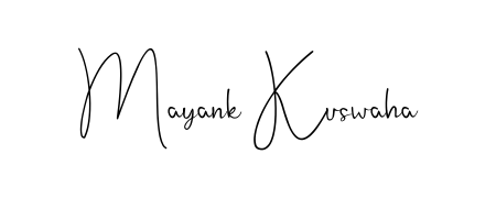 Make a beautiful signature design for name Mayank Kuswaha. Use this online signature maker to create a handwritten signature for free. Mayank Kuswaha signature style 4 images and pictures png