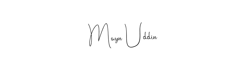 How to make Mayn Uddin signature? Andilay-7BmLP is a professional autograph style. Create handwritten signature for Mayn Uddin name. Mayn Uddin signature style 4 images and pictures png