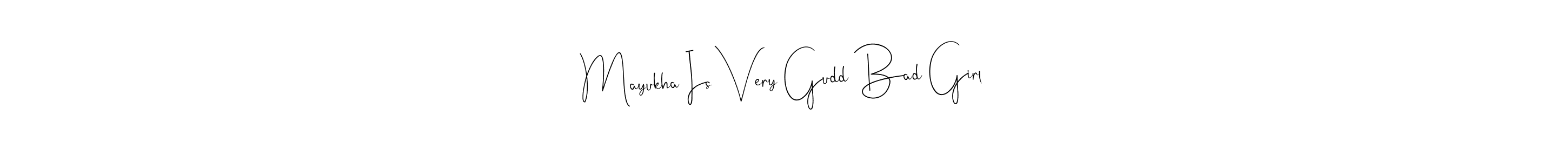 Here are the top 10 professional signature styles for the name Mayukha Is Very Gudd Bad Girl. These are the best autograph styles you can use for your name. Mayukha Is Very Gudd Bad Girl signature style 4 images and pictures png