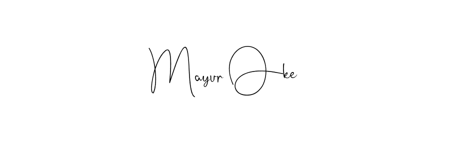 Also You can easily find your signature by using the search form. We will create Mayur Oke name handwritten signature images for you free of cost using Andilay-7BmLP sign style. Mayur Oke signature style 4 images and pictures png