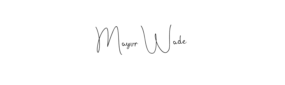 This is the best signature style for the Mayur Wade name. Also you like these signature font (Andilay-7BmLP). Mix name signature. Mayur Wade signature style 4 images and pictures png