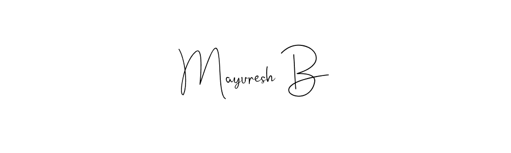 Make a beautiful signature design for name Mayuresh B. Use this online signature maker to create a handwritten signature for free. Mayuresh B signature style 4 images and pictures png
