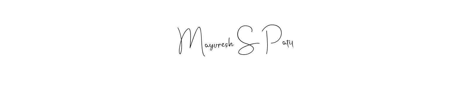 You should practise on your own different ways (Andilay-7BmLP) to write your name (Mayuresh S Patil) in signature. don't let someone else do it for you. Mayuresh S Patil signature style 4 images and pictures png