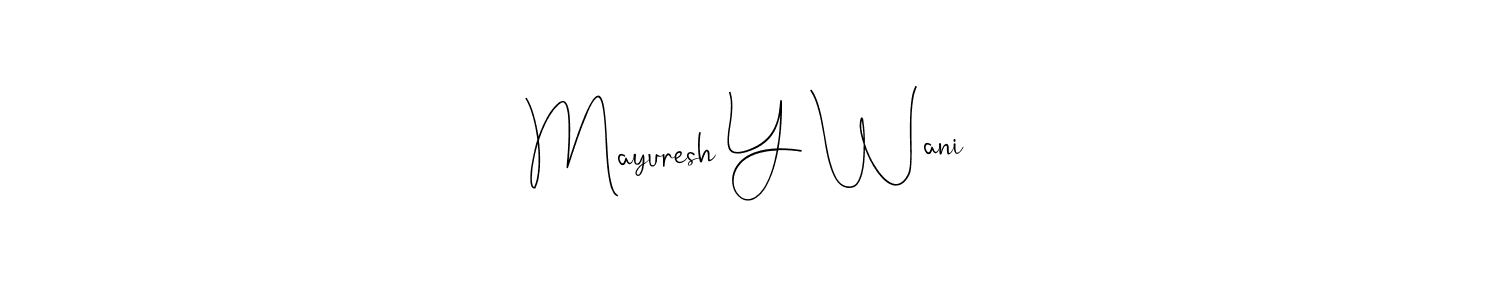 Here are the top 10 professional signature styles for the name Mayuresh Y Wani. These are the best autograph styles you can use for your name. Mayuresh Y Wani signature style 4 images and pictures png