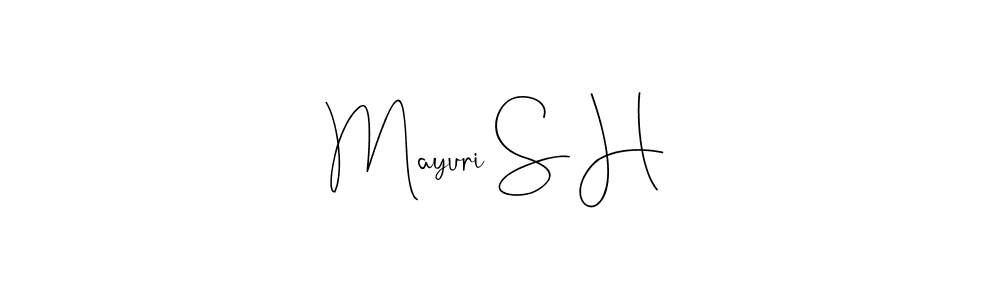 Once you've used our free online signature maker to create your best signature Andilay-7BmLP style, it's time to enjoy all of the benefits that Mayuri S H name signing documents. Mayuri S H signature style 4 images and pictures png