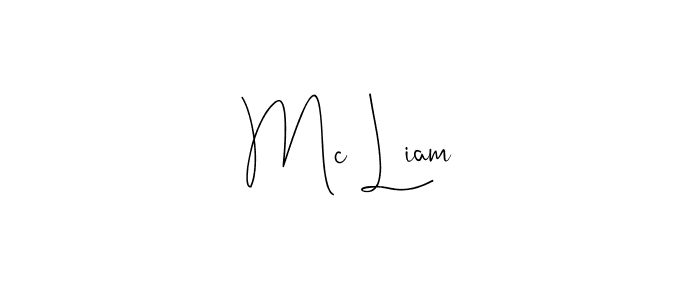 How to make Mc Liam name signature. Use Andilay-7BmLP style for creating short signs online. This is the latest handwritten sign. Mc Liam signature style 4 images and pictures png