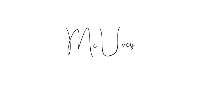 You can use this online signature creator to create a handwritten signature for the name Mc Uvey. This is the best online autograph maker. Mc Uvey signature style 4 images and pictures png
