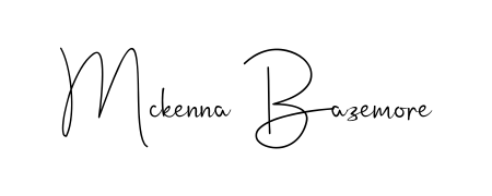 You should practise on your own different ways (Andilay-7BmLP) to write your name (Mckenna Bazemore) in signature. Don't let someone else do it for you. Mckenna Bazemore signature style 4 images and pictures png