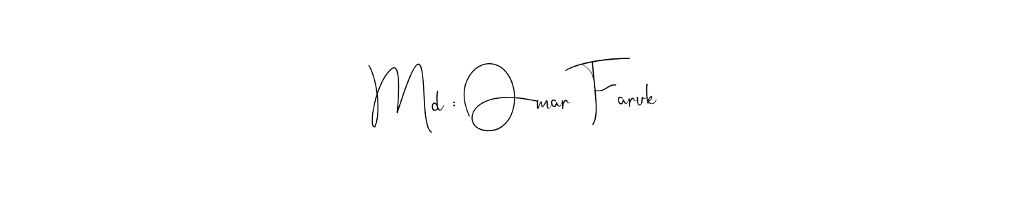 Md : Omar Faruk stylish signature style. Best Handwritten Sign (Andilay-7BmLP) for my name. Handwritten Signature Collection Ideas for my name Md : Omar Faruk. Md : Omar Faruk signature style 4 images and pictures png