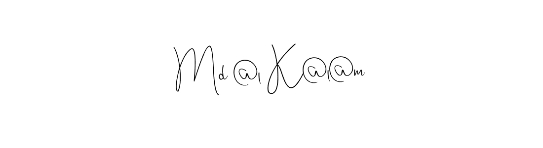 Make a beautiful signature design for name Md @l K@l@m. With this signature (Andilay-7BmLP) style, you can create a handwritten signature for free. Md @l K@l@m signature style 4 images and pictures png