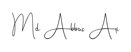 Here are the top professional signature styles for the name Md Abbas Ali. These are the best autograph styles you can use for your name. Md Abbas Ali signature style 4 images and pictures png