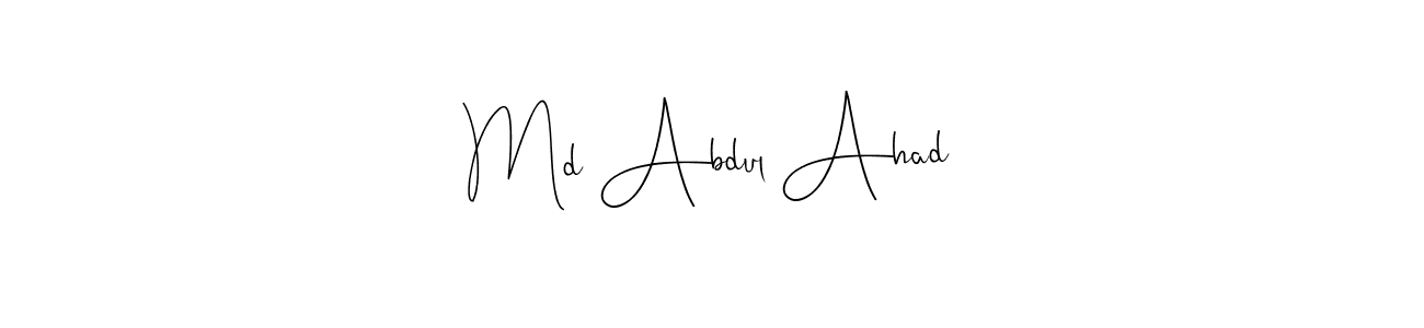 Similarly Andilay-7BmLP is the best handwritten signature design. Signature creator online .You can use it as an online autograph creator for name Md Abdul Ahad. Md Abdul Ahad signature style 4 images and pictures png