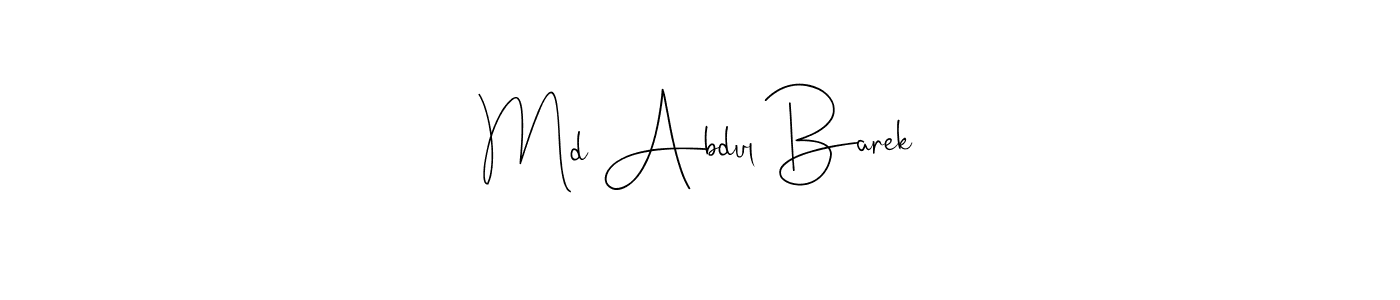 You can use this online signature creator to create a handwritten signature for the name Md Abdul Barek. This is the best online autograph maker. Md Abdul Barek signature style 4 images and pictures png