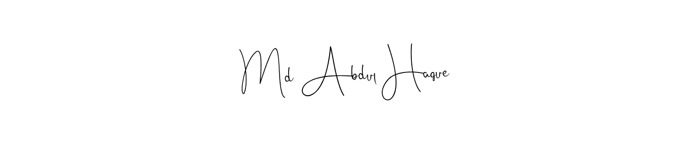 You can use this online signature creator to create a handwritten signature for the name Md Abdul Haque. This is the best online autograph maker. Md Abdul Haque signature style 4 images and pictures png