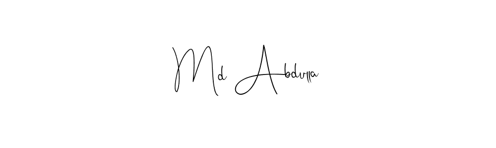 It looks lik you need a new signature style for name Md Abdulla. Design unique handwritten (Andilay-7BmLP) signature with our free signature maker in just a few clicks. Md Abdulla signature style 4 images and pictures png