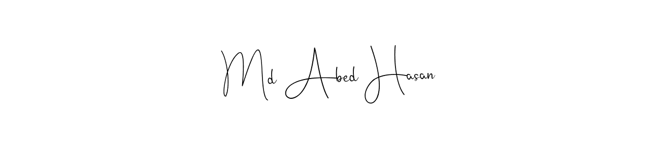 Make a beautiful signature design for name Md Abed Hasan. Use this online signature maker to create a handwritten signature for free. Md Abed Hasan signature style 4 images and pictures png